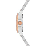 Damen Quarzuhr roségold/silber Edelstahl silber/roségold