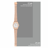 Damen Quarzuhr roségold Edelstahl roségold