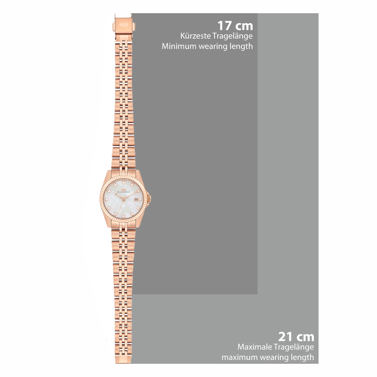 
                  
                    Damen Quarzuhr roségold Edelstahl roségold
                  
                