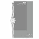 Damen Quarzuhr silber Edelstahl silber