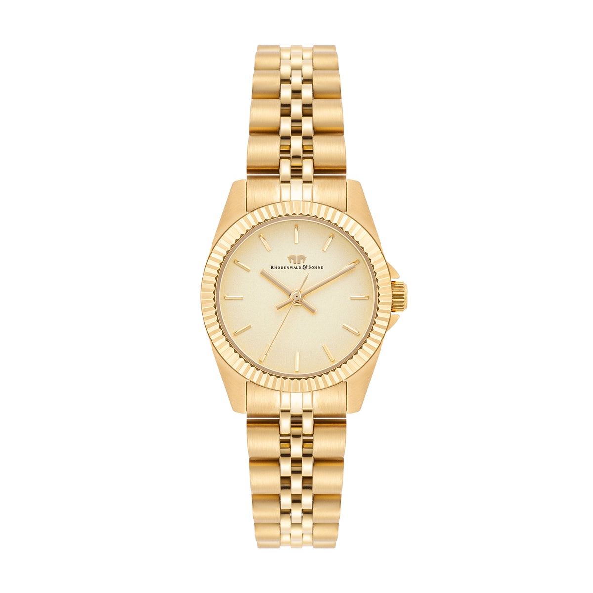 Damen Quarzuhr gelbgold Edelstahl gelbgold
