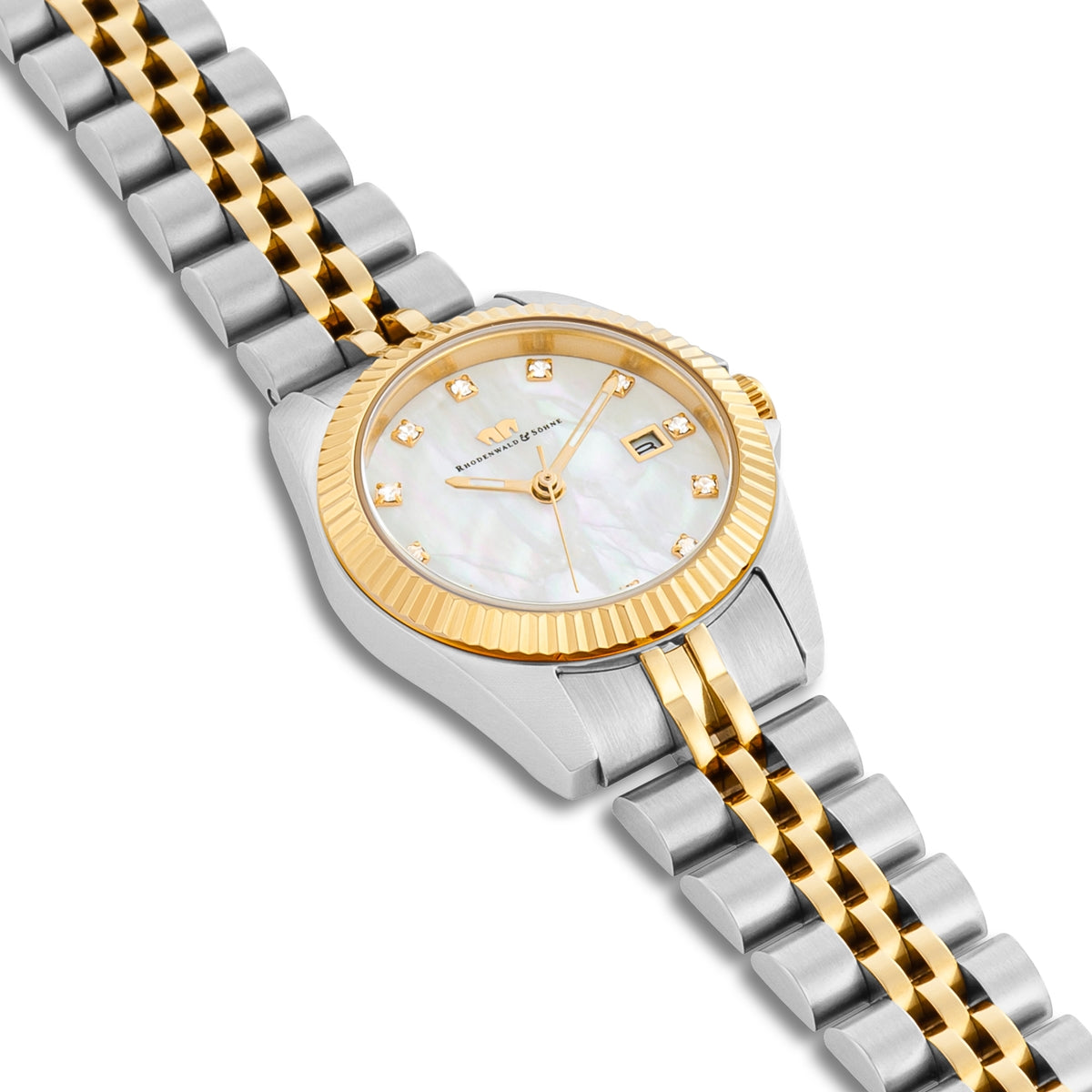 
                  
                    Damen Quarzuhr gelbgold/silber Edelstahl silber/gelbgold
                  
                