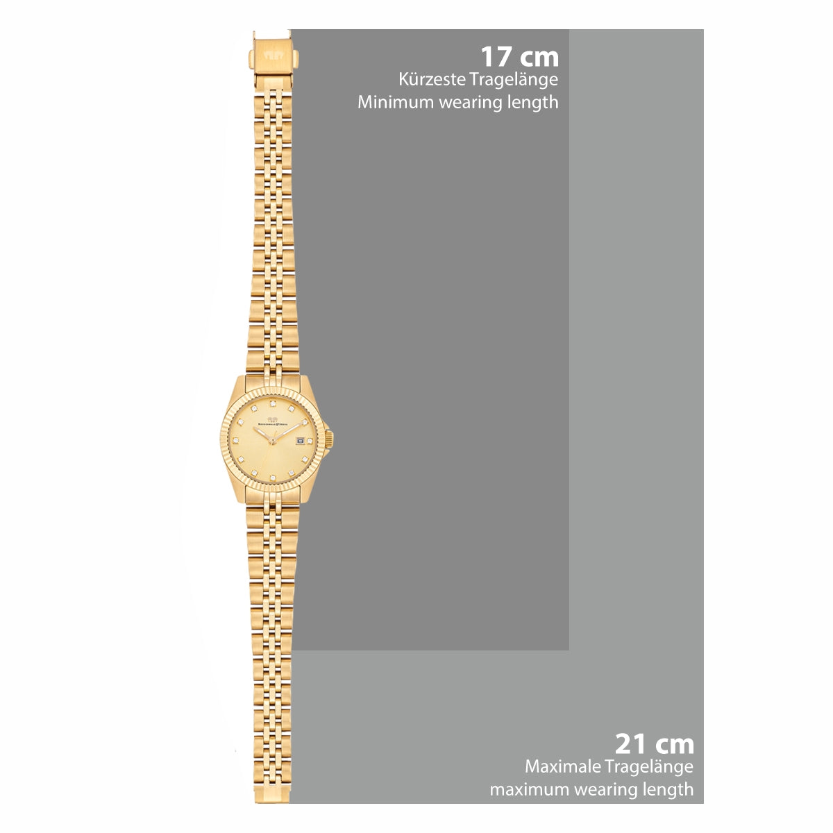 
                  
                    Damen Quarzuhr gelbgold Edelstahl gelbgold
                  
                
