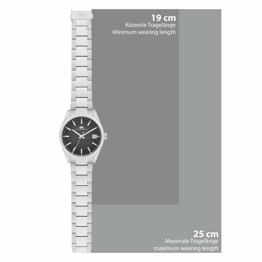 
                  
                    Herren Quarzuhr silber Edelstahl silber
                  
                