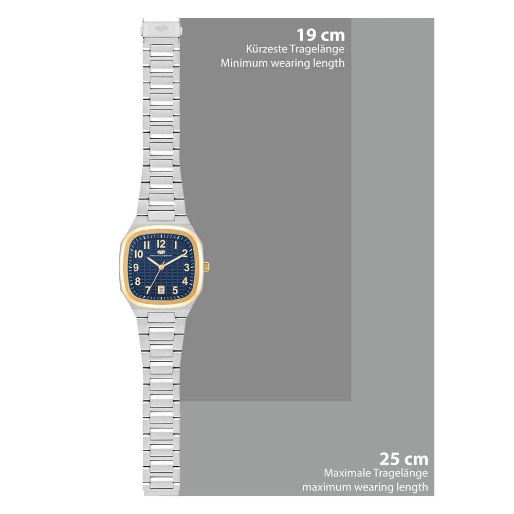 
                  
                    Herren Quarzuhr gelbgold/silber Edelstahl silber
                  
                