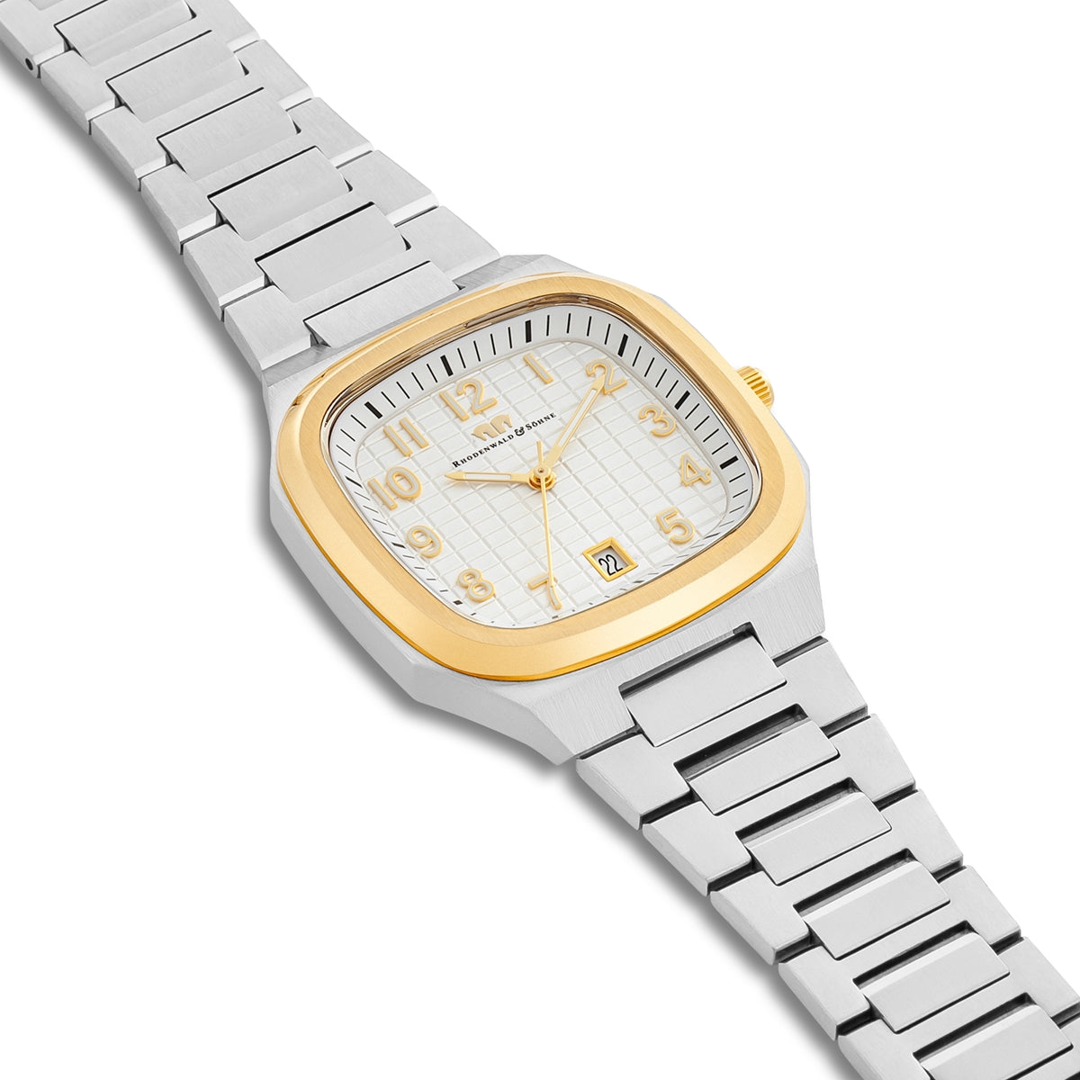 
                  
                    Herren Quarzuhr gelbgold/silber Edelstahl silber
                  
                