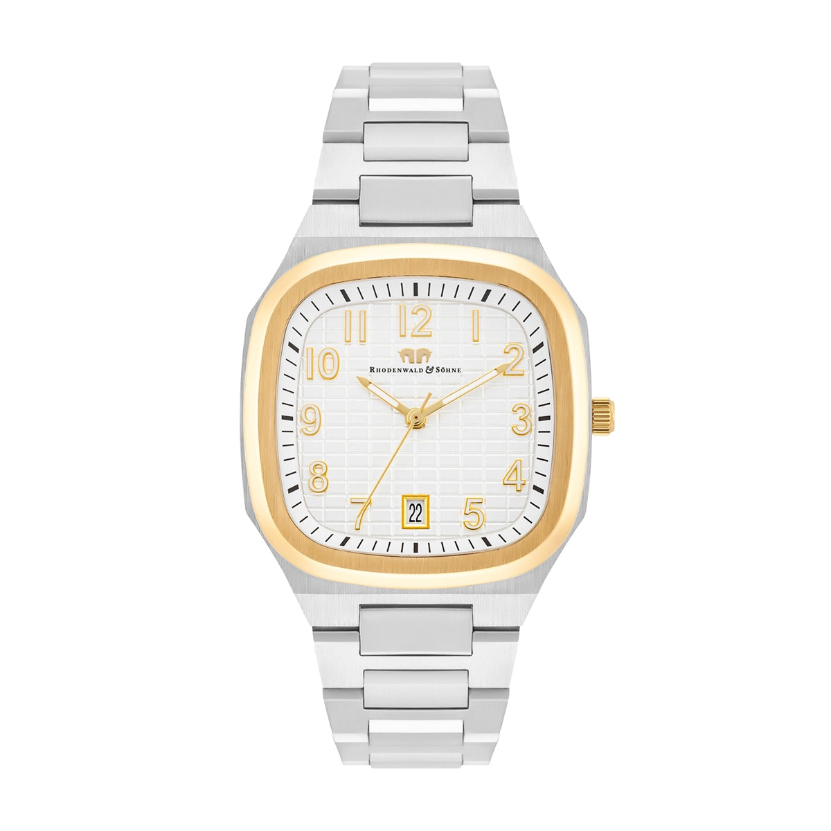 
                  
                    Herren Quarzuhr gelbgold/silber Edelstahl silber
                  
                