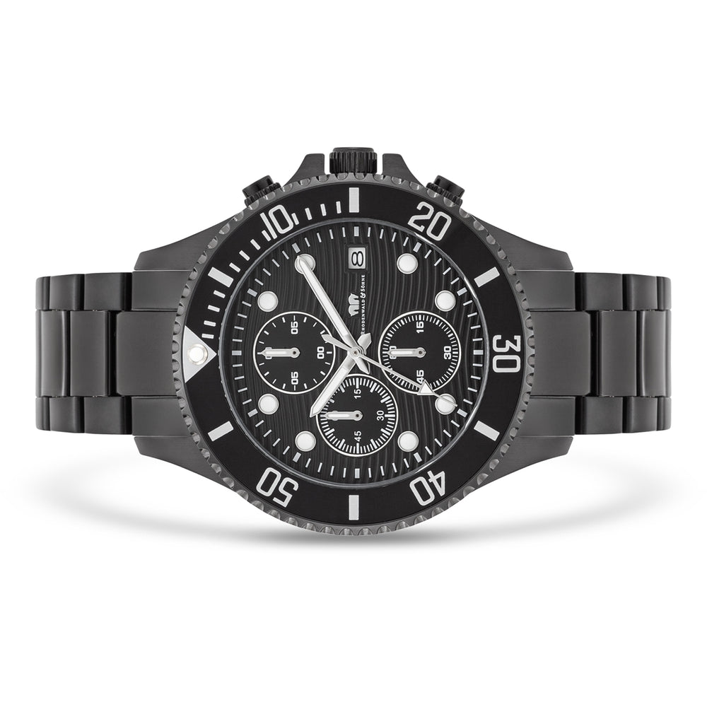 
                  
                    Herren Chronograph schwarz Edelstahl schwarz
                  
                