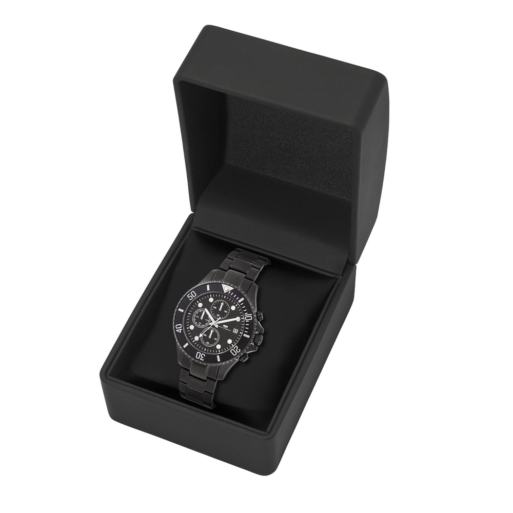 
                  
                    Herren Chronograph schwarz Edelstahl schwarz
                  
                